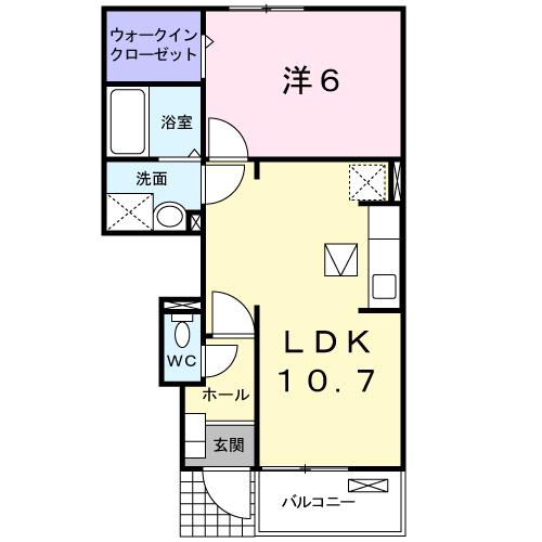 ランプロス　ｄｕｏの間取り