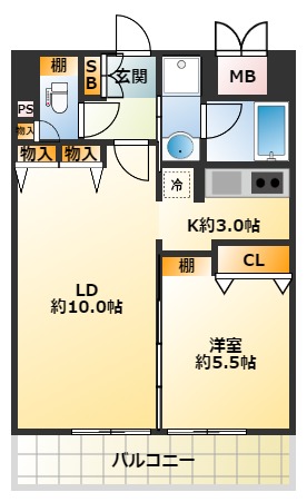 グリーンテラス尼崎の間取り