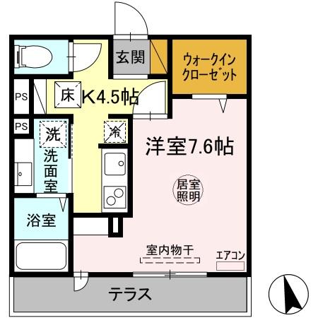 グランセレスタＢの間取り