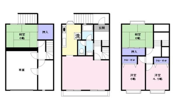 ウッディビレッジB棟の間取り