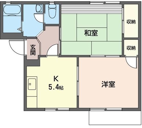 サン・シャンブル木崎Aの間取り