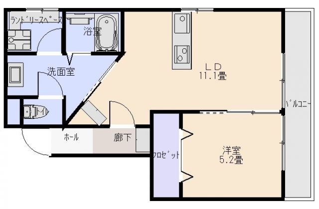 メゾンホンゴウの間取り