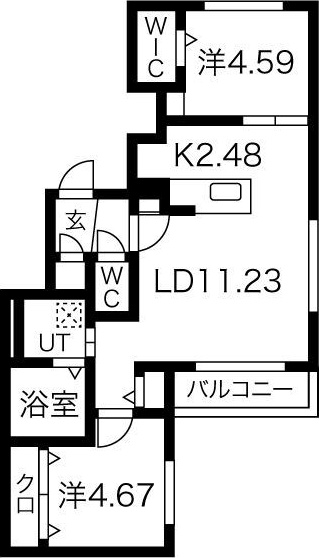 グランベールの間取り