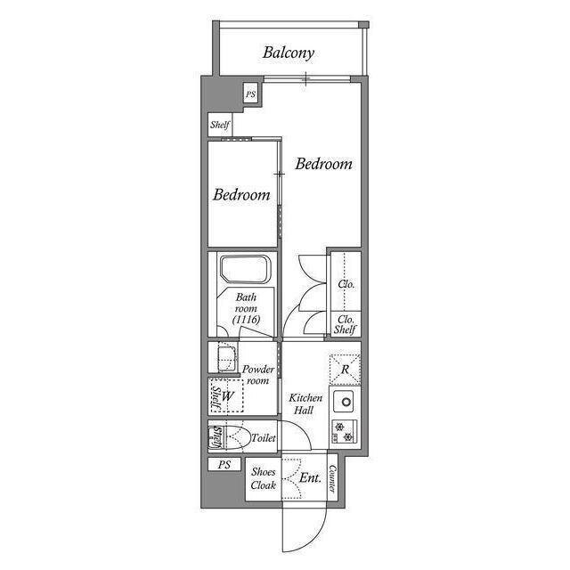 ＡＣＰ　Ｒｅｓｉｄｅｎｃｅ　亀戸の間取り