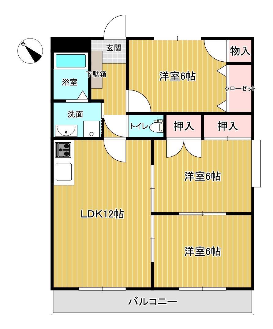 ビブレ千日の間取り