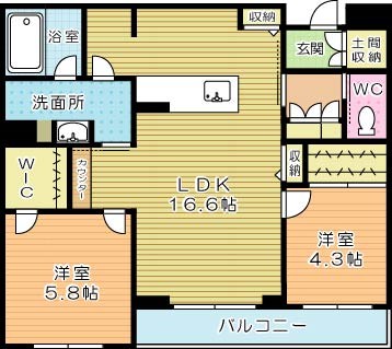 シャーメゾンステージ青葉の間取り