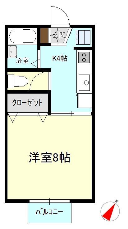 メゾンクレール　Ｄ棟の間取り