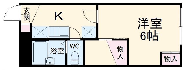 京都市右京区西院乾町のアパートの間取り