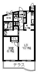 Ｍ’Ｓ　ＣＵＢＥの間取り