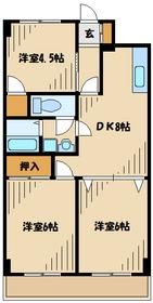 横浜市都筑区東山田のマンションの間取り