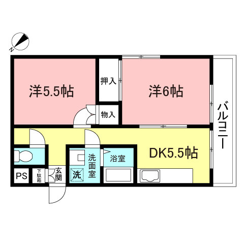 第３サンハイツ永山の間取り