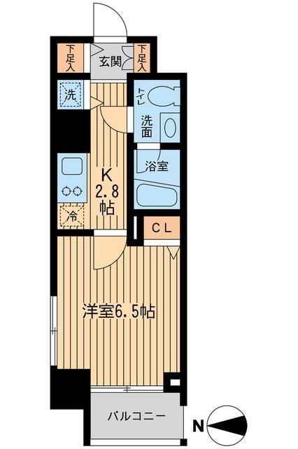 【世田谷区南烏山のマンションの間取り】