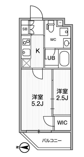 リテラス清澄白河の間取り