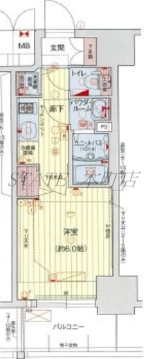 プレサンス江戸堀の間取り