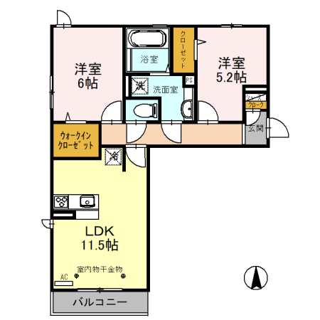 スリーシップの間取り