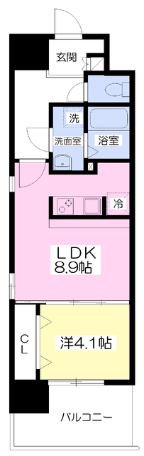 松山市松前町のマンションの間取り