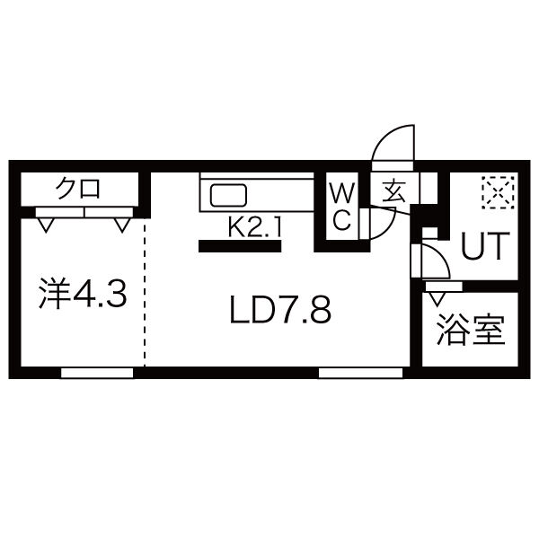 ラフィナート南１６条の間取り