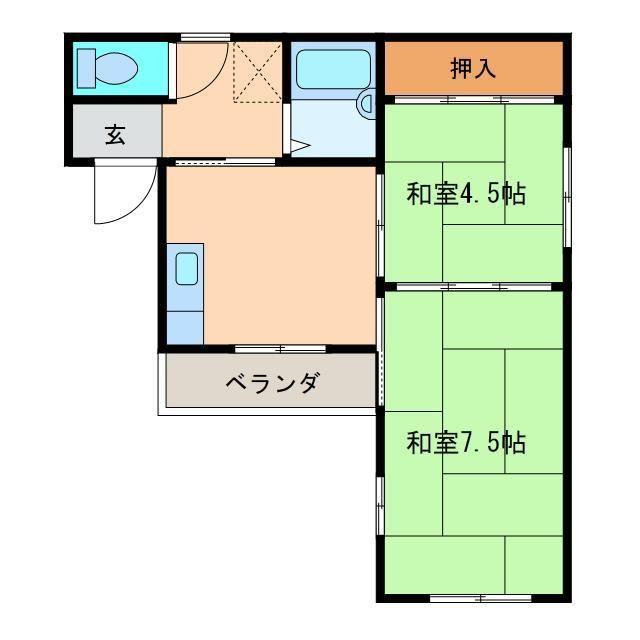 ハビタシオンＮの間取り