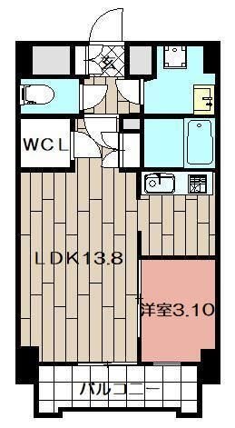 Studie小倉離宮の間取り