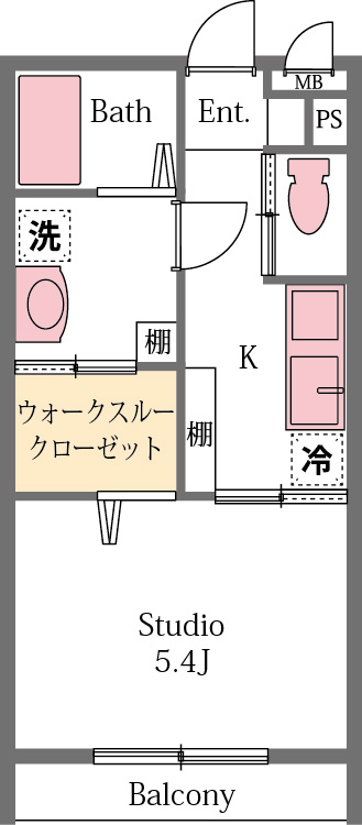 【比企郡小川町大字小川のアパートの間取り】