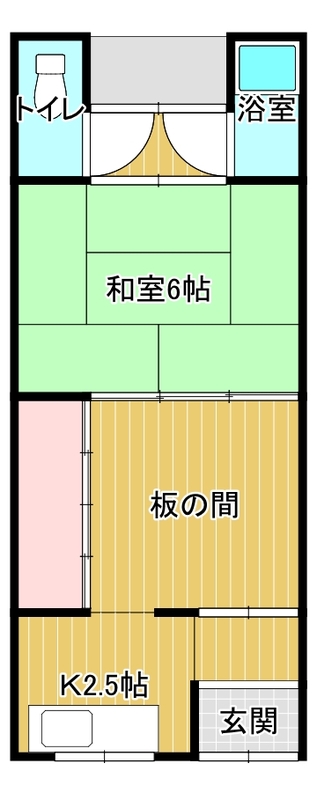 堺市西区浜寺石津町中のアパートの間取り