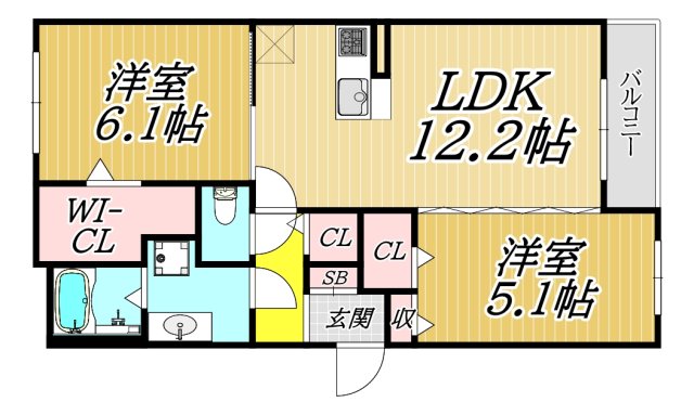 レンブランサ金楽寺の間取り