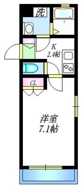 世田谷区経堂のマンションの間取り