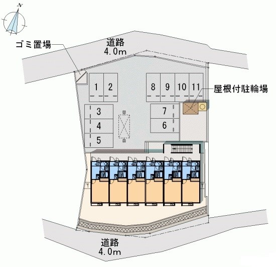 駐車場　ゴミ置き場
