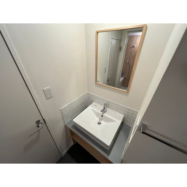 洗面設備　使いやすい洗面所です