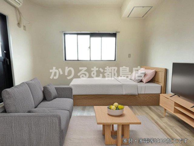 居室・リビング　家具家電はイメージとなり付属ではございません