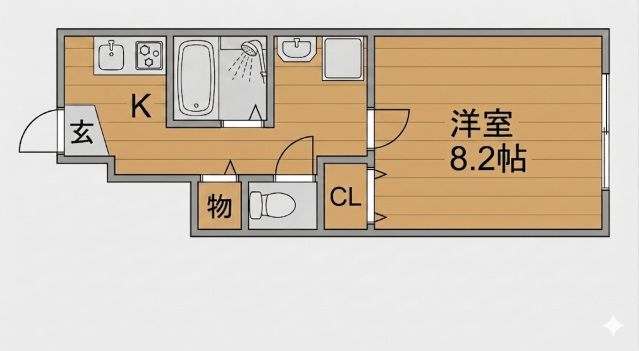 パシフィコノヴァ A棟の間取り写真