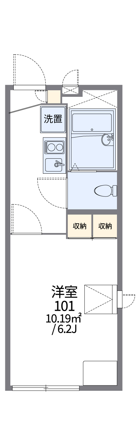 レオパレス清山の間取り写真