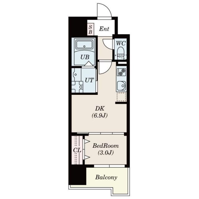 S-RESIDENCE六ツ門abreastIIの間取り写真