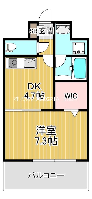 地下鉄中央線 森ノ宮駅 徒歩4分 7階建 築24年の間取り写真