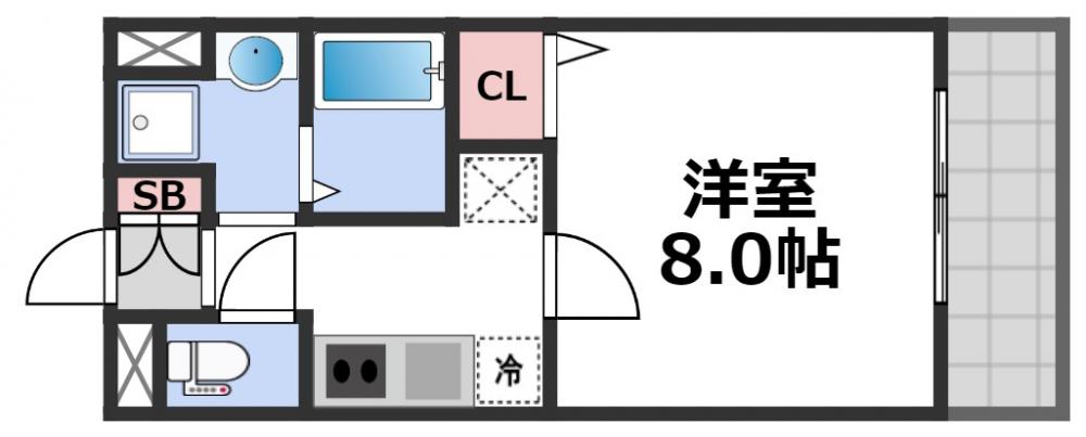 PARK HILLS玉造Kalmiaの間取り写真