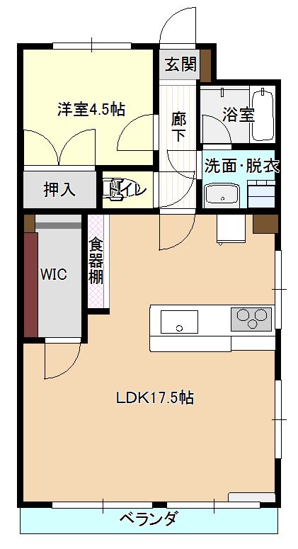 白菊ハイツの間取り