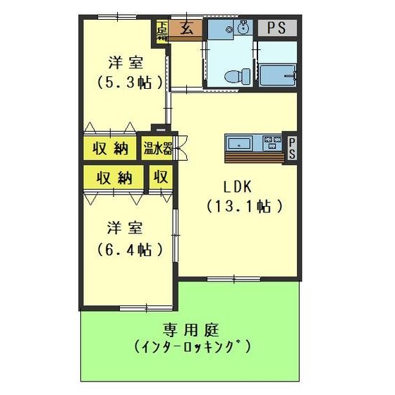 さくらハイツ清水の間取り