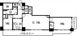 知事公館前タワーレジデンスの間取り