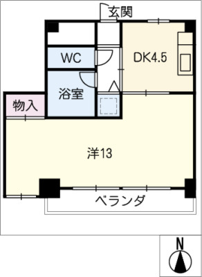 山の手荘の間取り