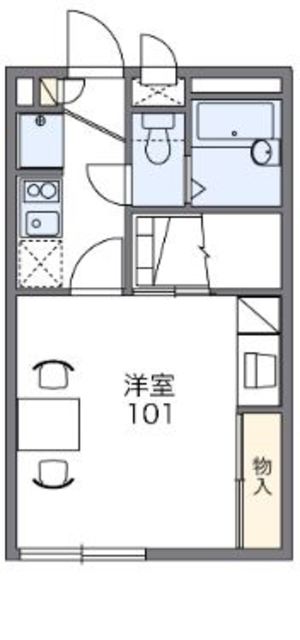 高松市川島東町のアパートの間取り