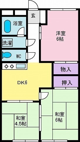 ハイツ宮崎の間取り