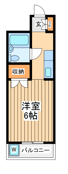 神奈川県川崎市麻生区片平１（マンション）の賃貸物件の間取り
