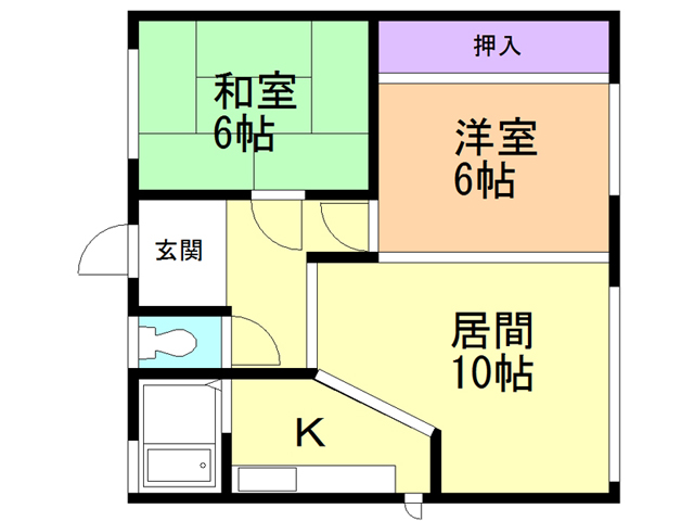 はまなすマンションの間取り