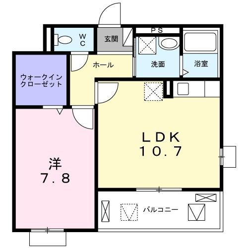 フルール小柳の間取り