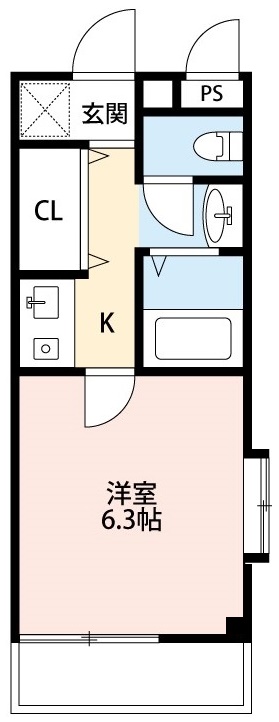 エドスプリングス東館の間取り