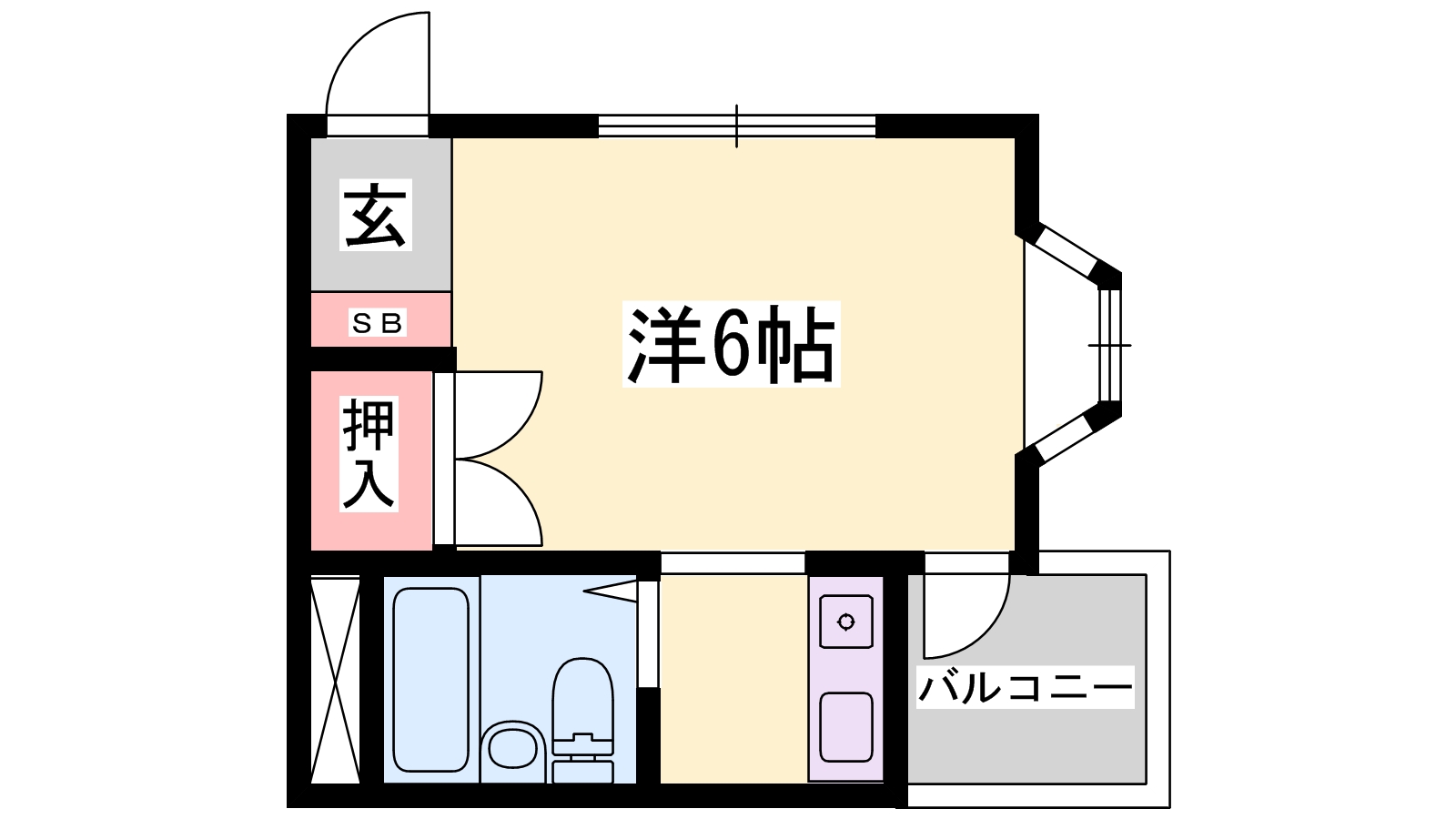 コーポ倉敷の間取り