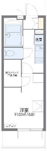 レオパレス東蟹屋の間取り