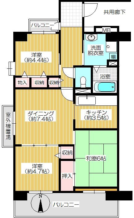 コーポレート上戸田の間取り