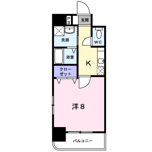 北九州市八幡西区陣原のマンションの間取り