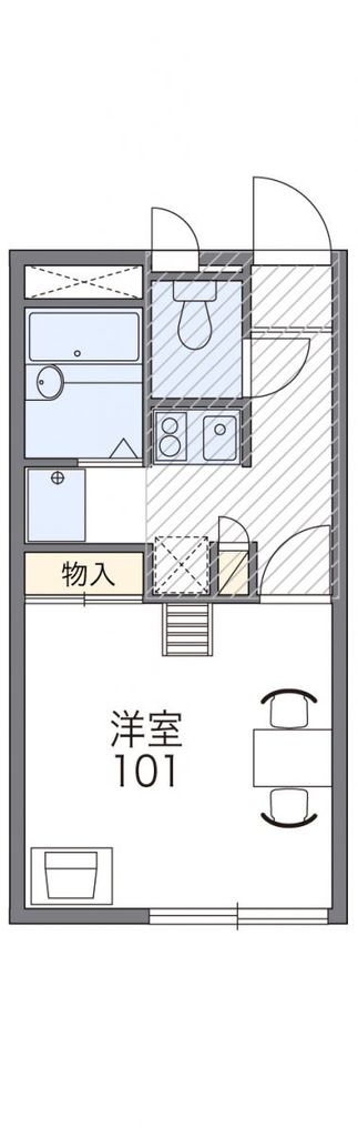 羽生市西のアパートの間取り